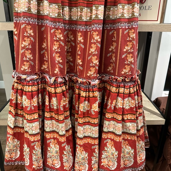 Cara Cara Blue Bill Floral Poplin Midi Dress - Picture 6 of 10